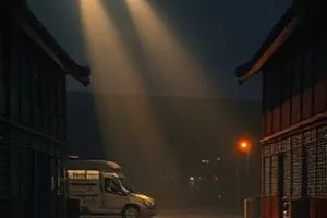 《玻璃温室》封面，温室穹顶下成排绿植与低头记录的植物学家
